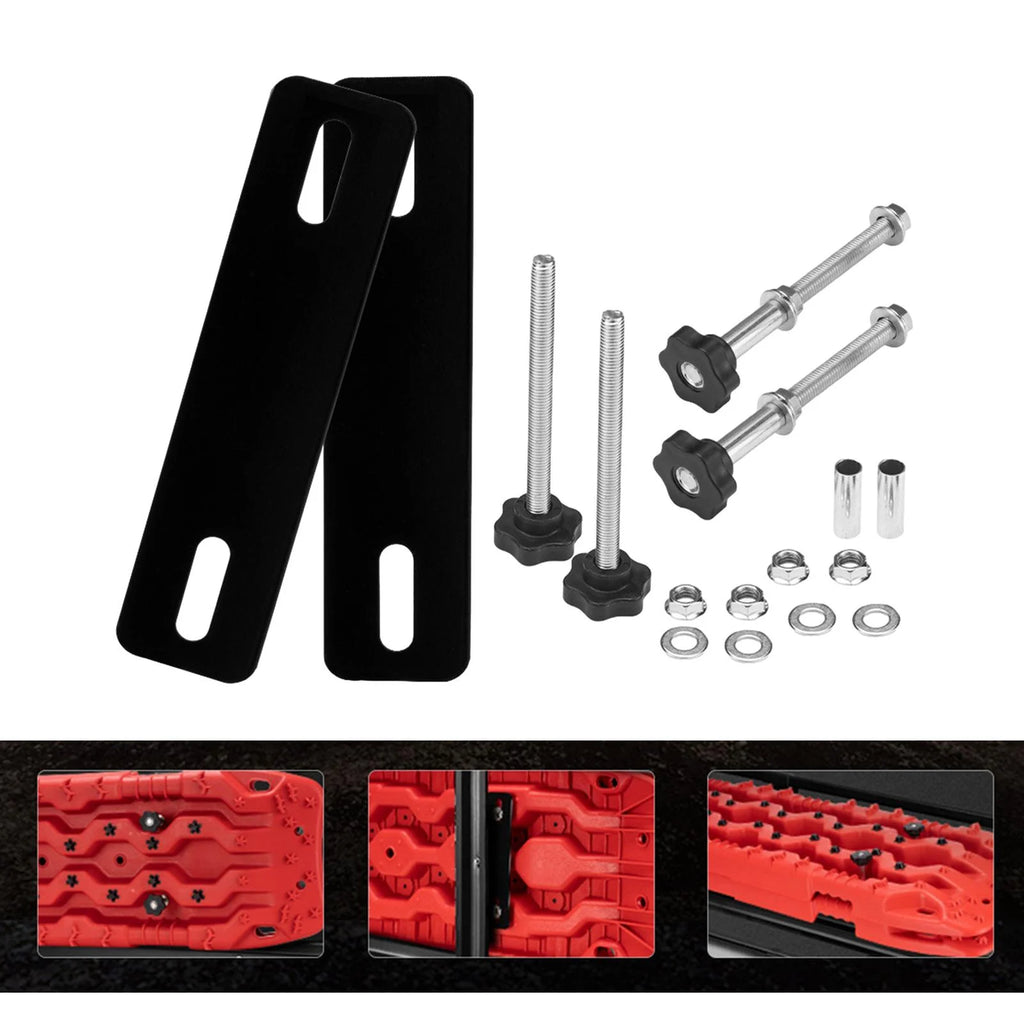 Recovery Board Mount Tracks Car Van Mounting Fitting Set Roof Rack Accessories V8755