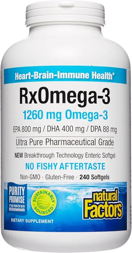 Pharmaceutical Grade Fish Oil 1260 mg 240 Count O99884