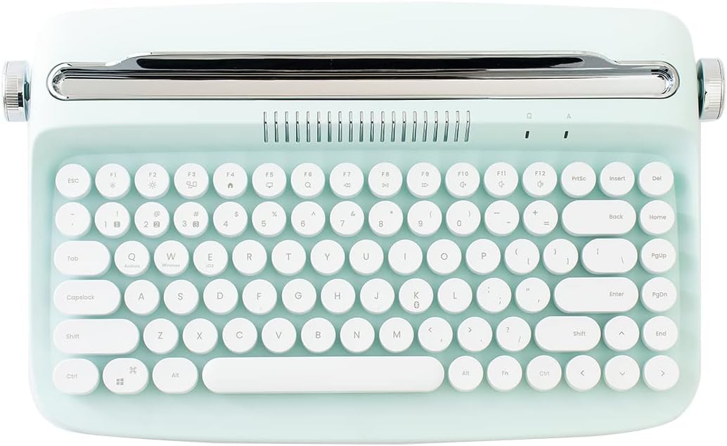 Baby Pink Wireless Bluetooth Typewriter Keyboard Pack of 2 J108