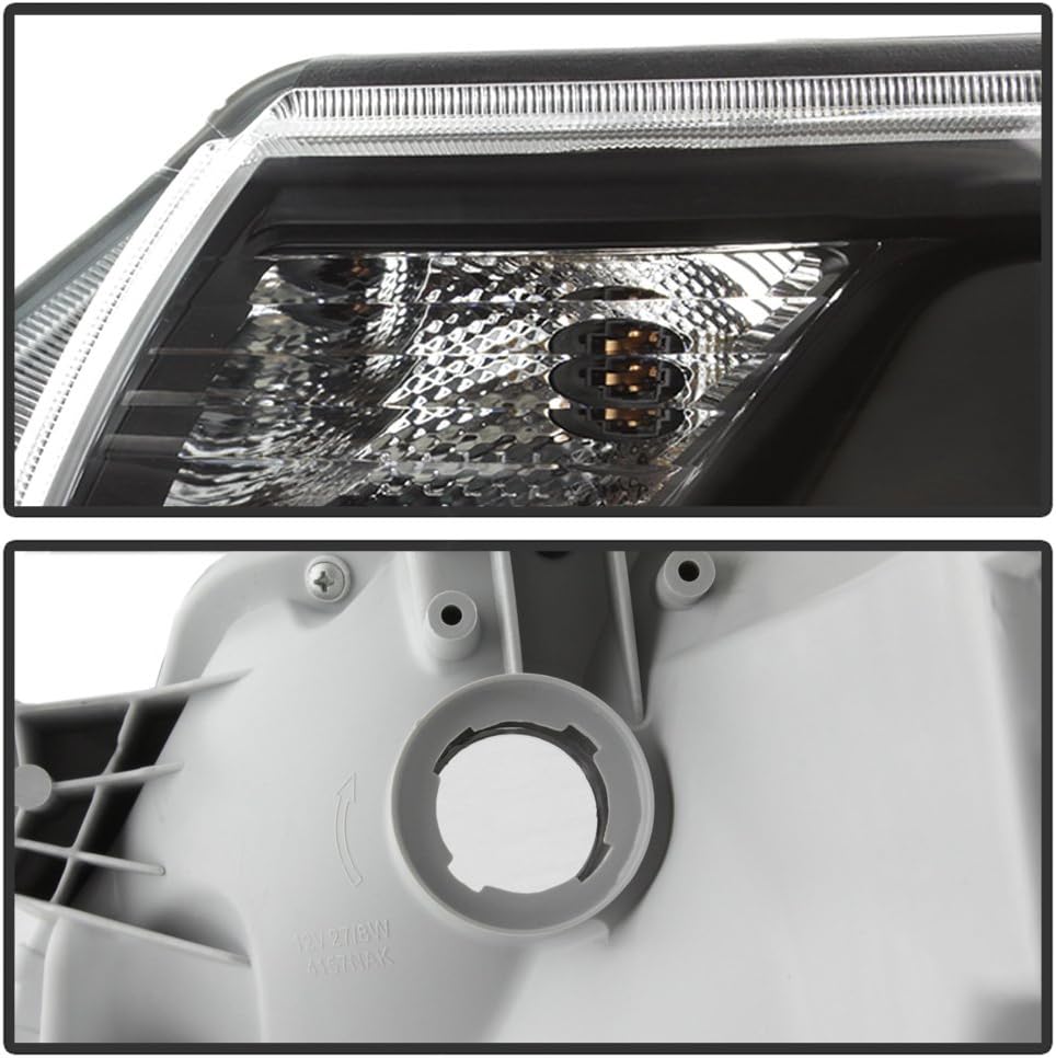 For 2012-2015 Toyota Tacoma Black LED Projector Headlights Left+Right X418