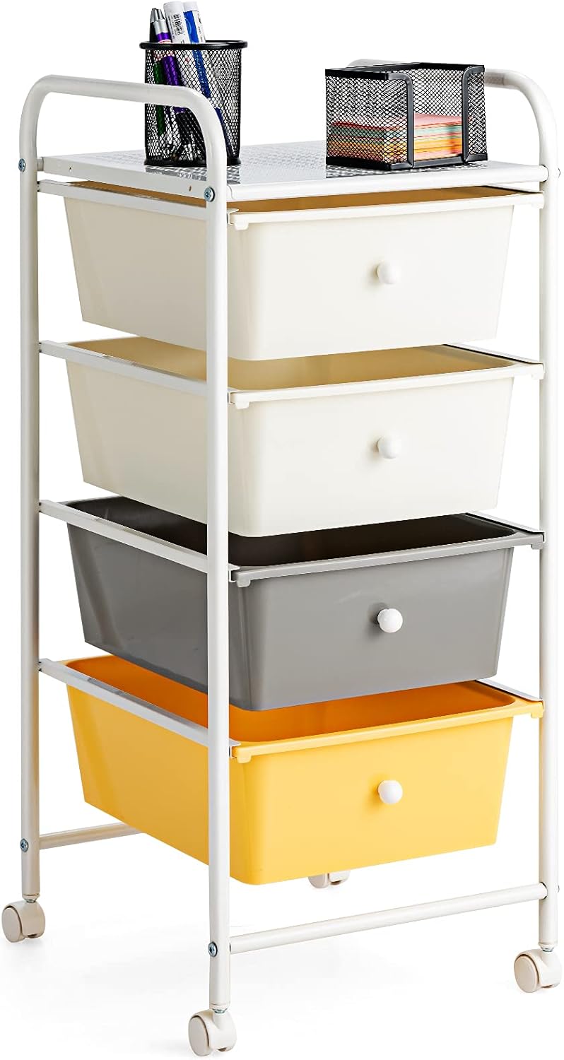 4 Drawer Rolling Storage Cart T84543