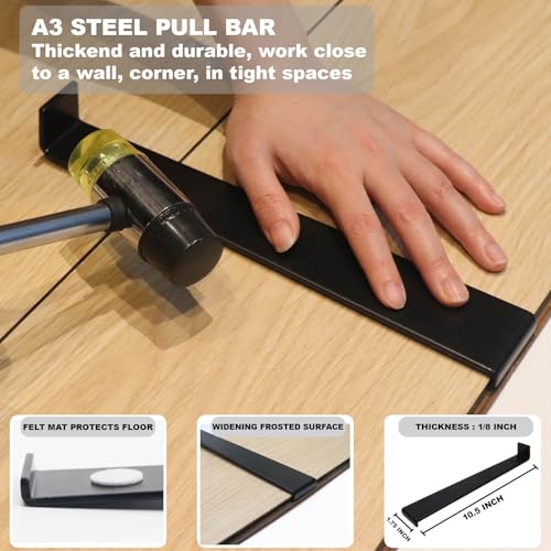 43PC Laminate Flooring Installation Kit with Floor Spacers, Pull Bar, Rubber Mallet, Tapping Block W74447