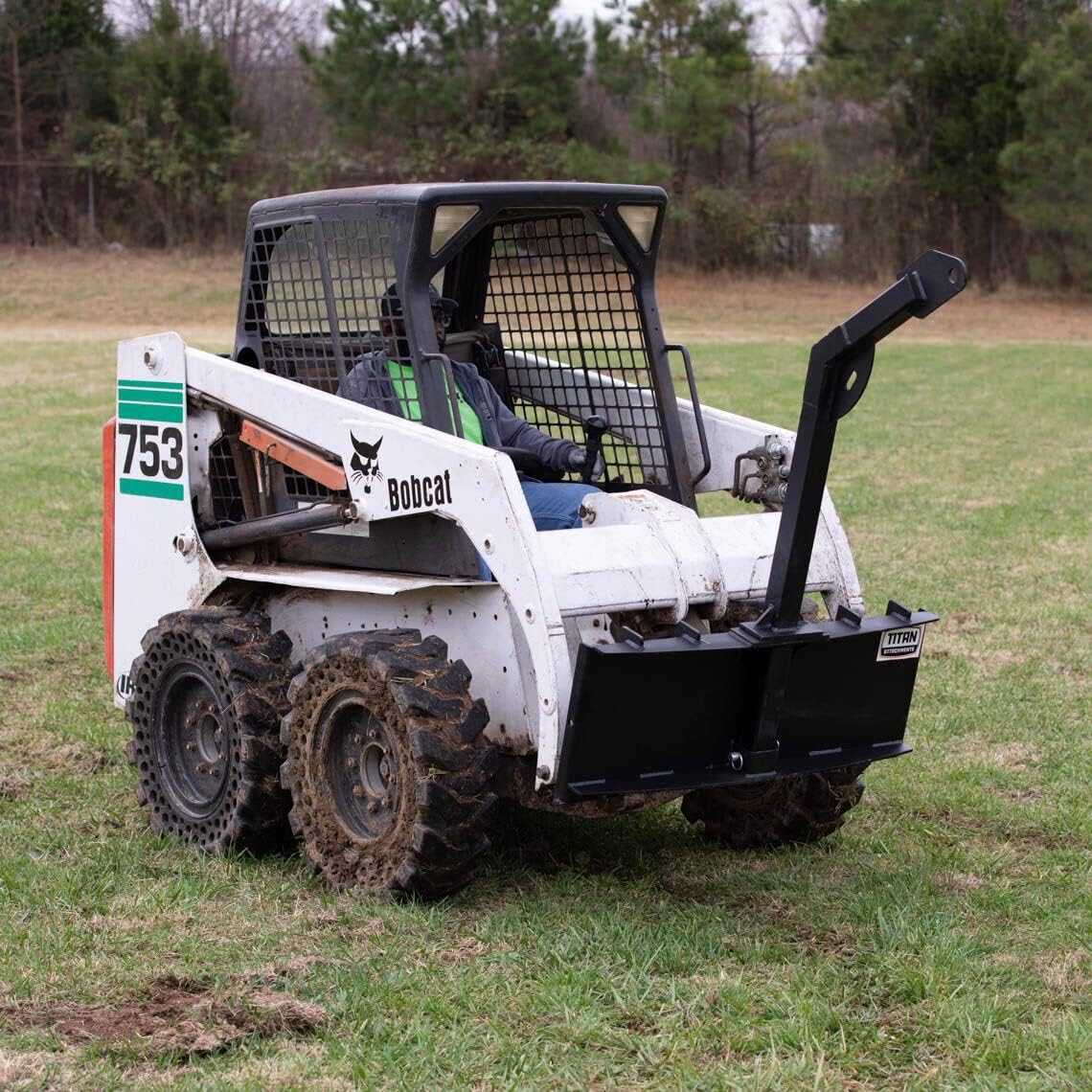 5 FT Tree Boom Attachment, Rated 3,500 LB, Skid Steer Quick Tach W184