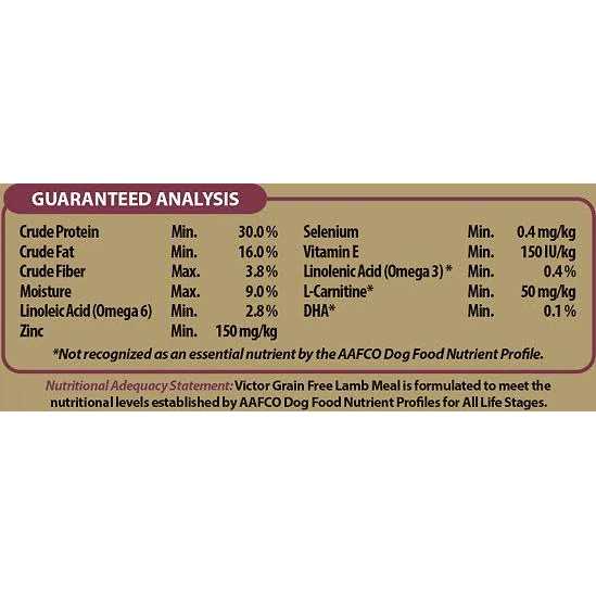 Grain Free Lamb Meal Dry Dog Food M2761