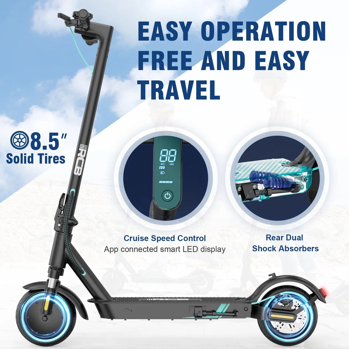 Electric Scooter with 350W Motor, 19 mph I11150