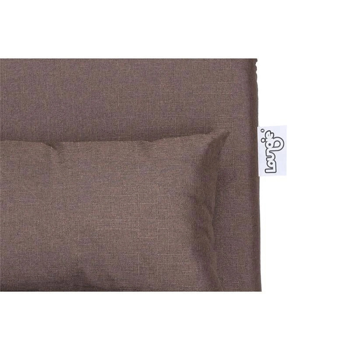 Brown Linen Floor Chair W499