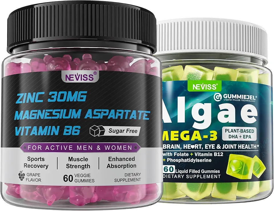 Vegan Omega 3 Gummies with Zinc and Magnesium Supplement K1950
