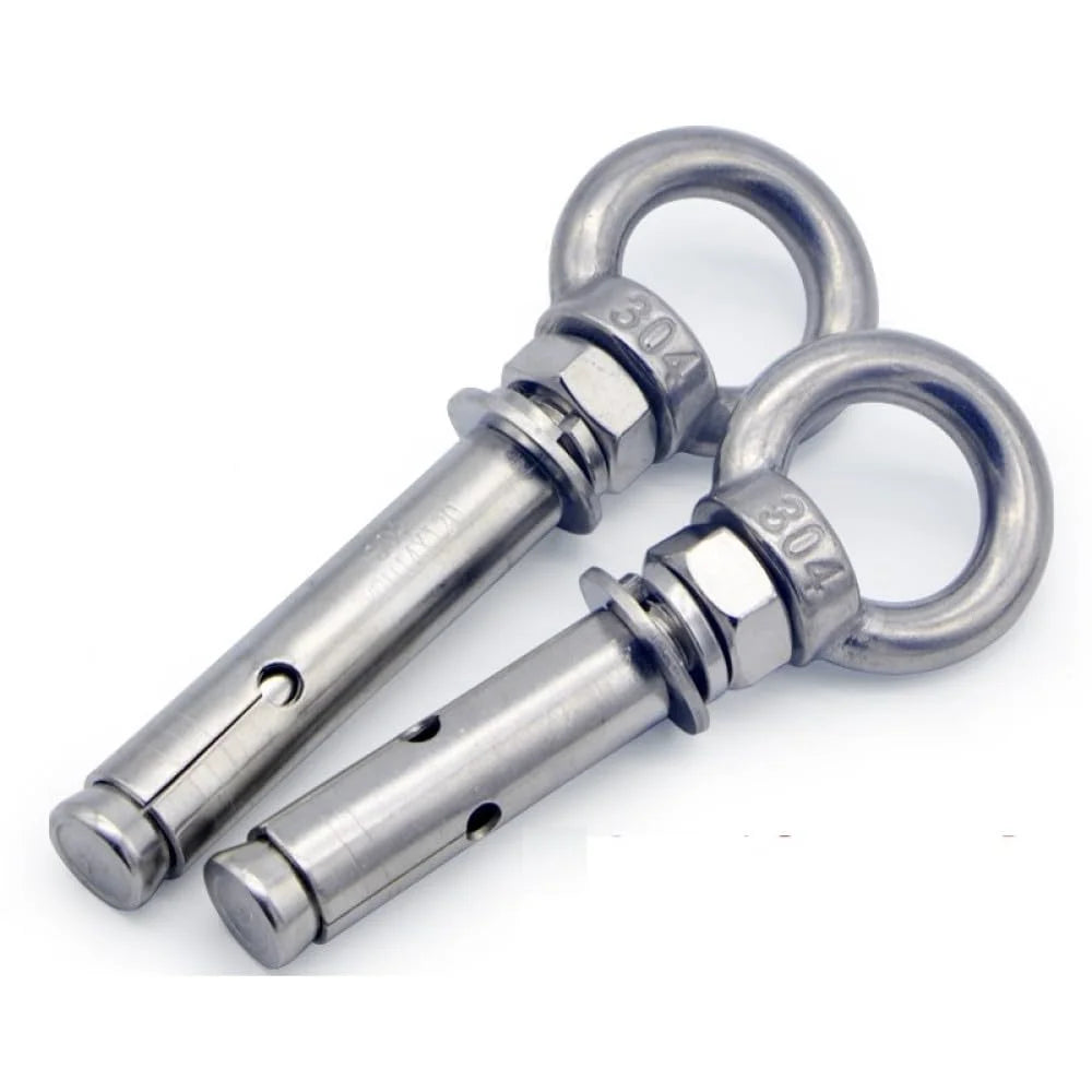 304 Stainless Steel Lifting Eye Bolt M8x60mm 2pcs M978