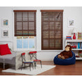 Dark Oak Cordless Faux Wood Blind I5603