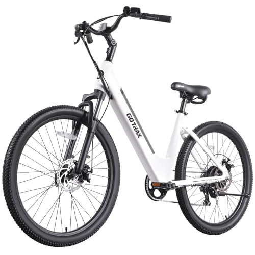 26" Electric Bike 500W 7-Speed Step-Thru Bicycle R891533