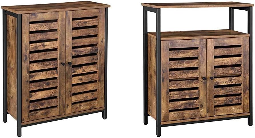 Rustic Brown Standing Cabinet with Shelf L62782