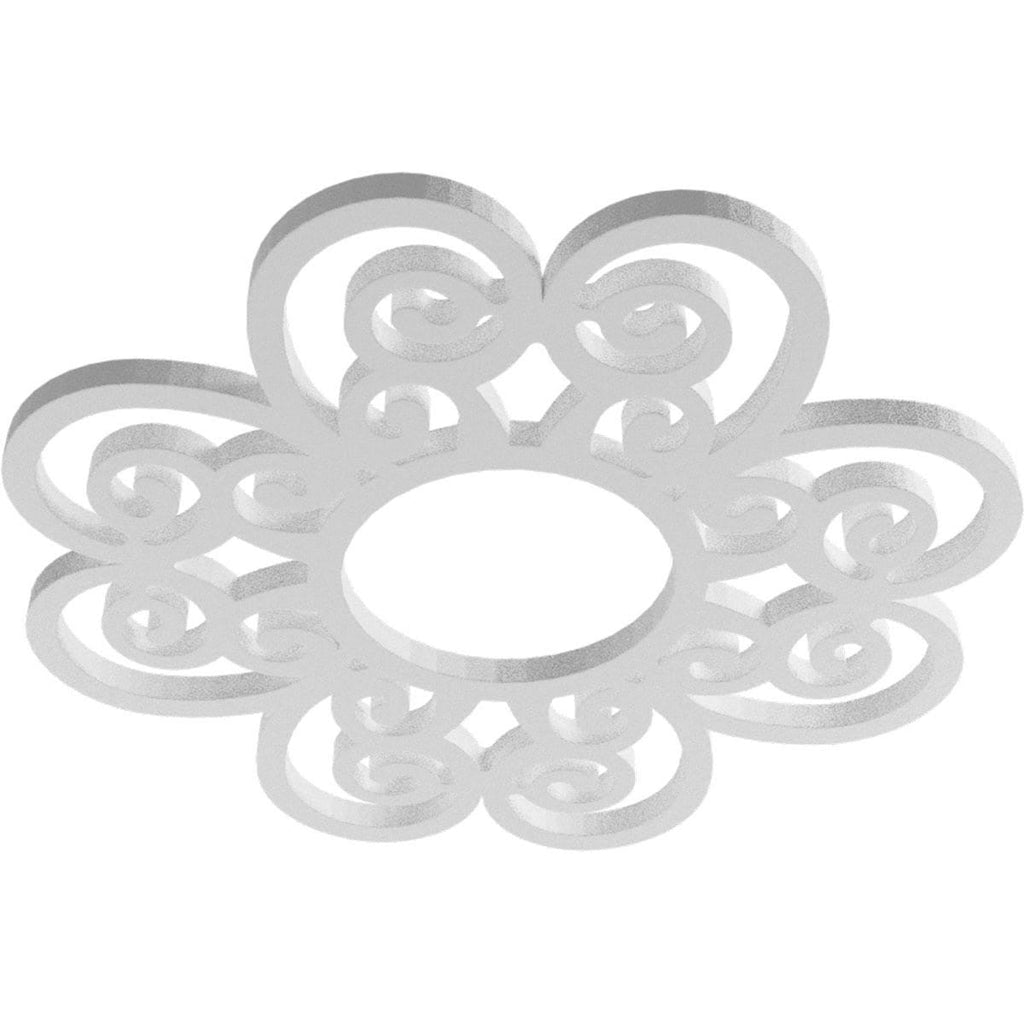 40x22OD x 13 5/8x22ID x 1x22P PVC Pierced Ceiling Medallion, Antiqued Coppe B88742