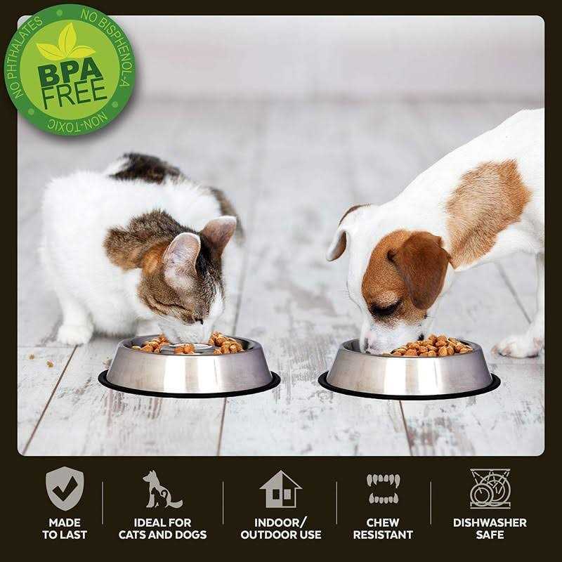 Stainless Steel Slow Feed Pet Bowl W651