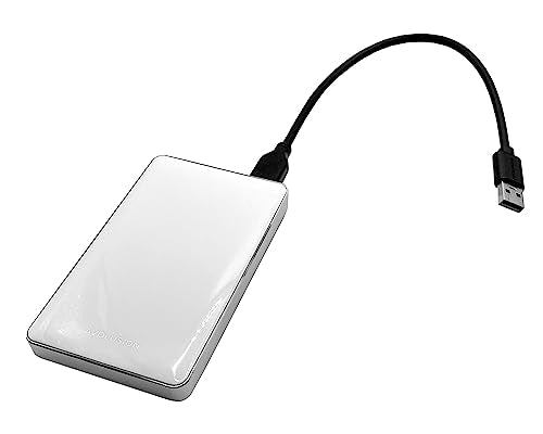 1TB USB 3.0 Portable External Hard Drive (White) E846