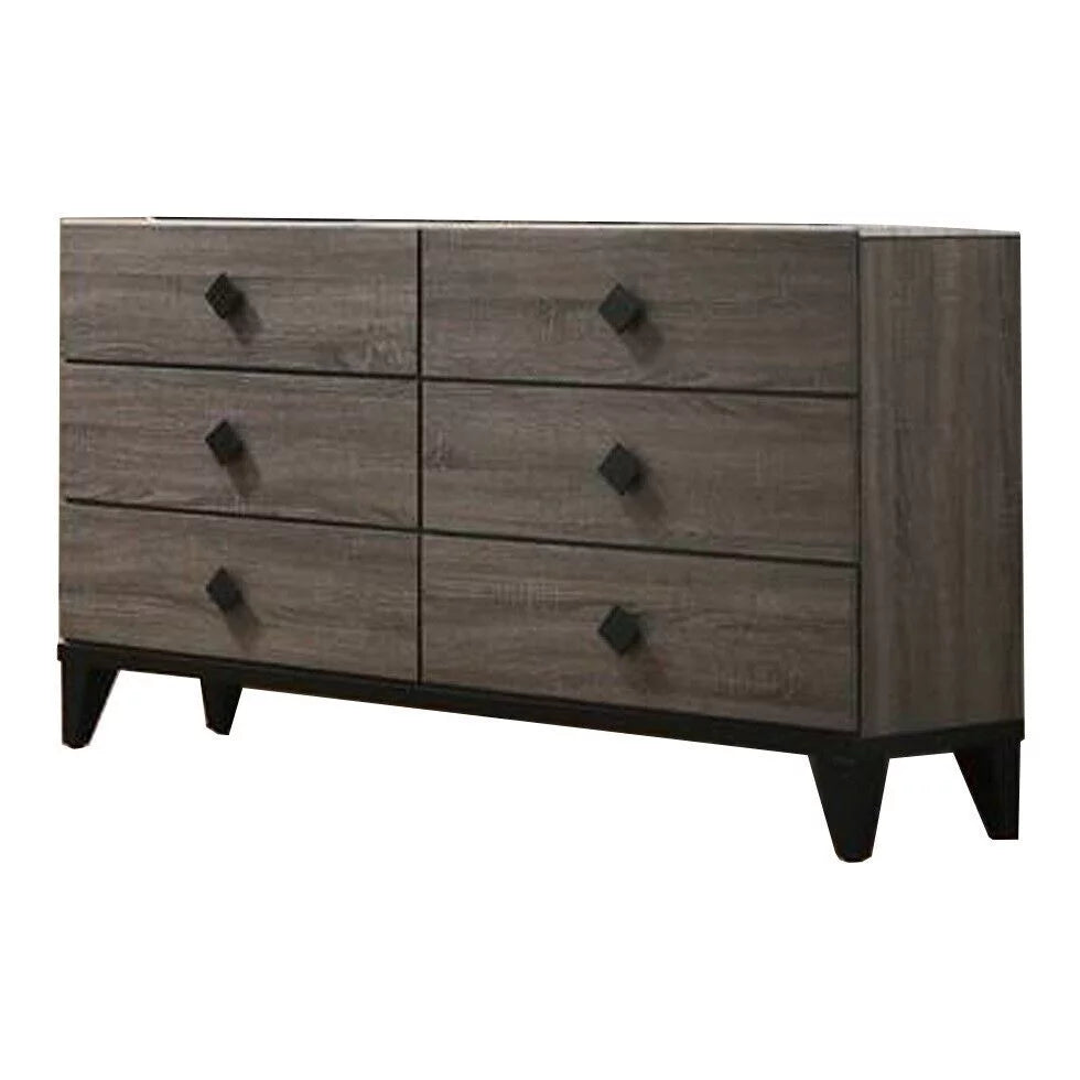 Grey Queen Size 4pc Bedroom Furniture Set Q415