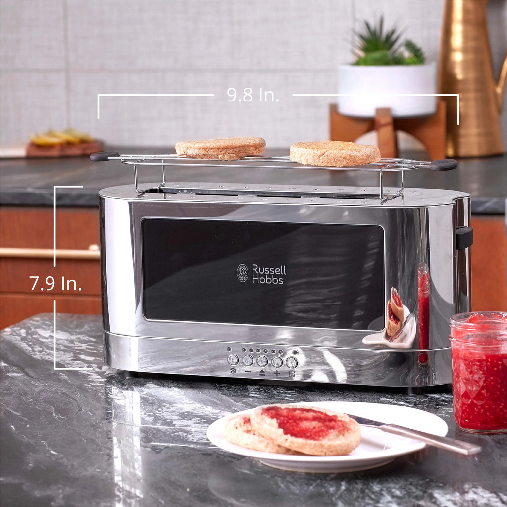 Black & Silver 2-Slice Long Toaster U428