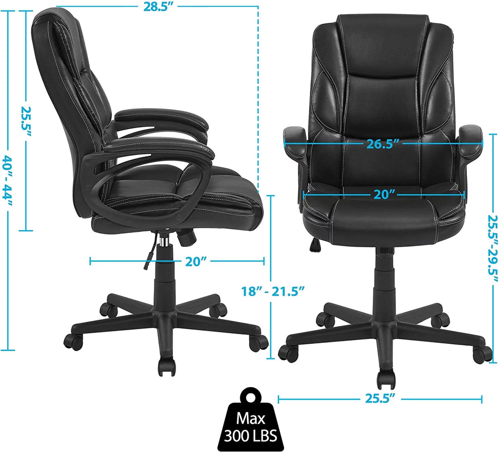 High Back Wide Seat PU Leather Office Chair C687312
