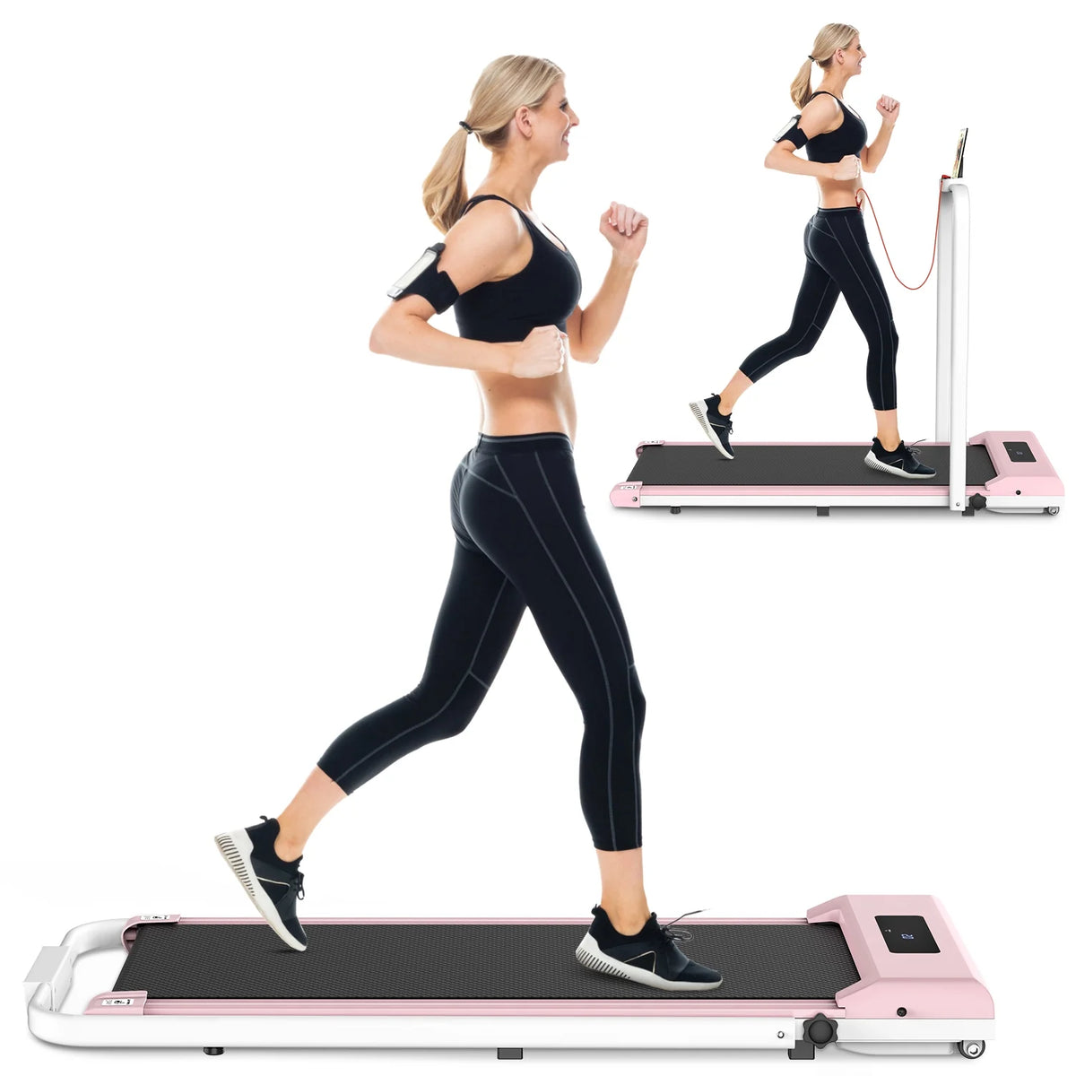 Ultra Slim Under Desk Treadmill Black J29504