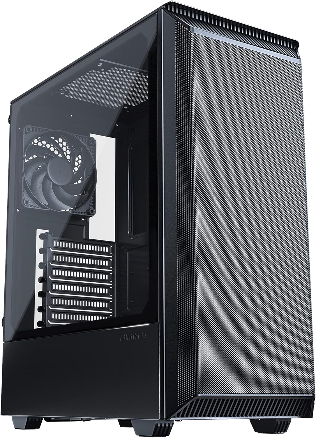 Black Compact ATX Mid-Tower Mesh Case N497