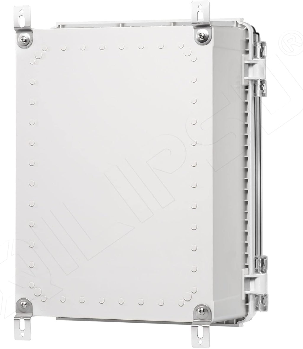 Grey ABS Plastic Junction Box IP67 Waterproof Dustproof Enclosure Pack of 2 A352