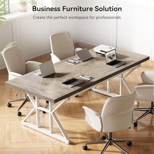 78.7 Inch Black Wooden Executive Desk X879