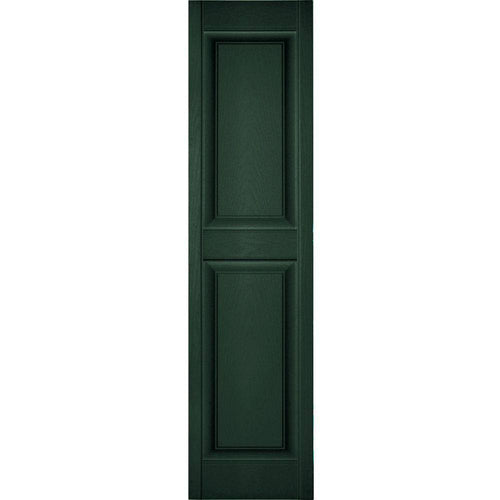 14 3/4x22W x 43x22H Vinyl Raised Panel Shutters W48402