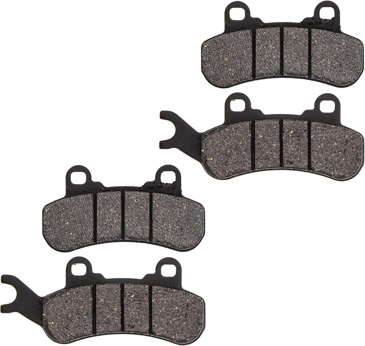 Front Rear Right Brake Pad Set Semi-Metallic 2 Pack E152