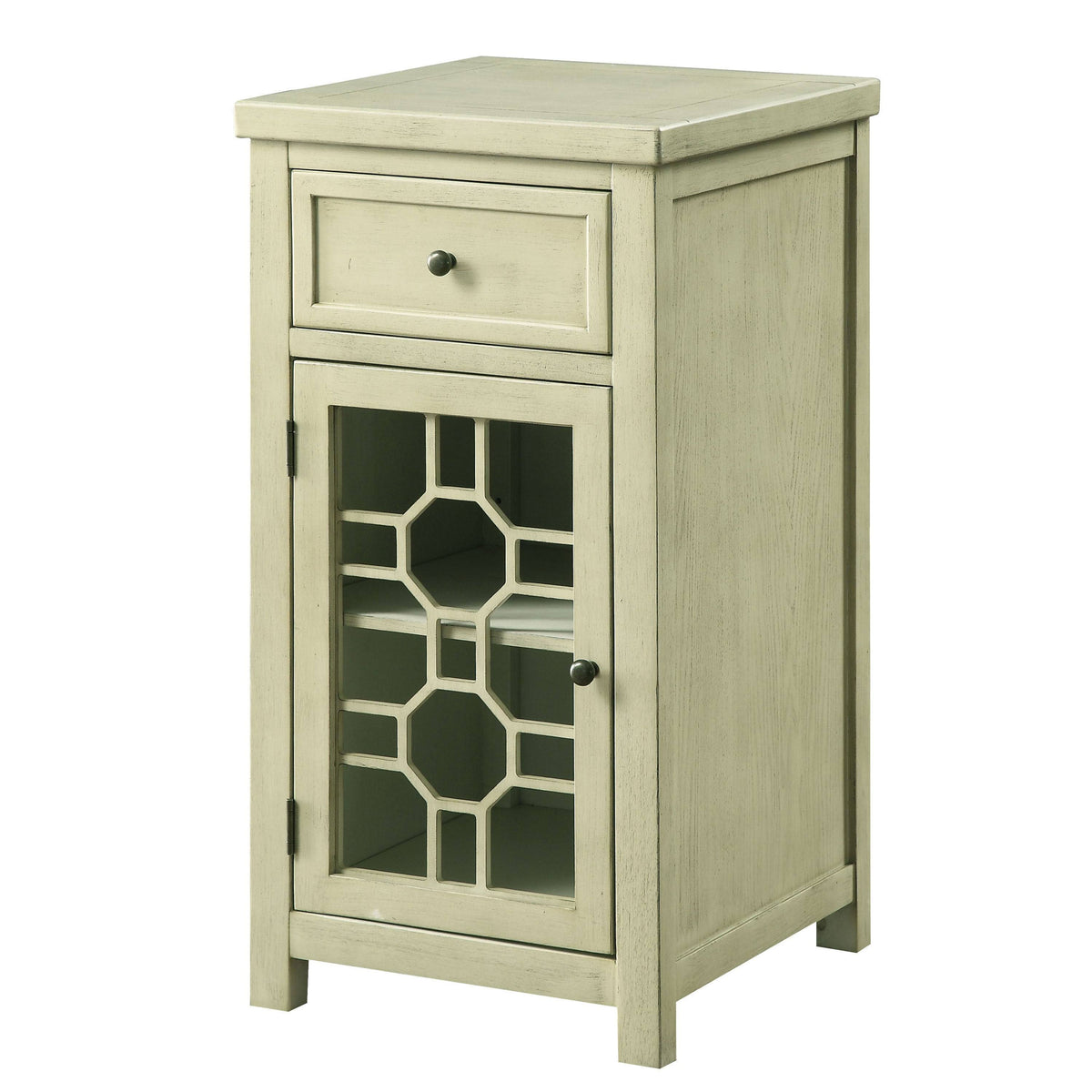 Black 1-Drawer Side Table T962