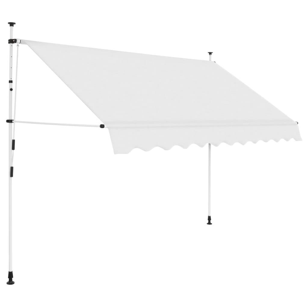 Cream Manual Retractable Awning 118.1x22 D463