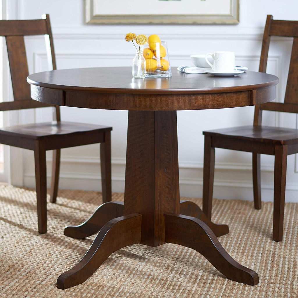 Rustic Café Brown Round Dining Table F850716