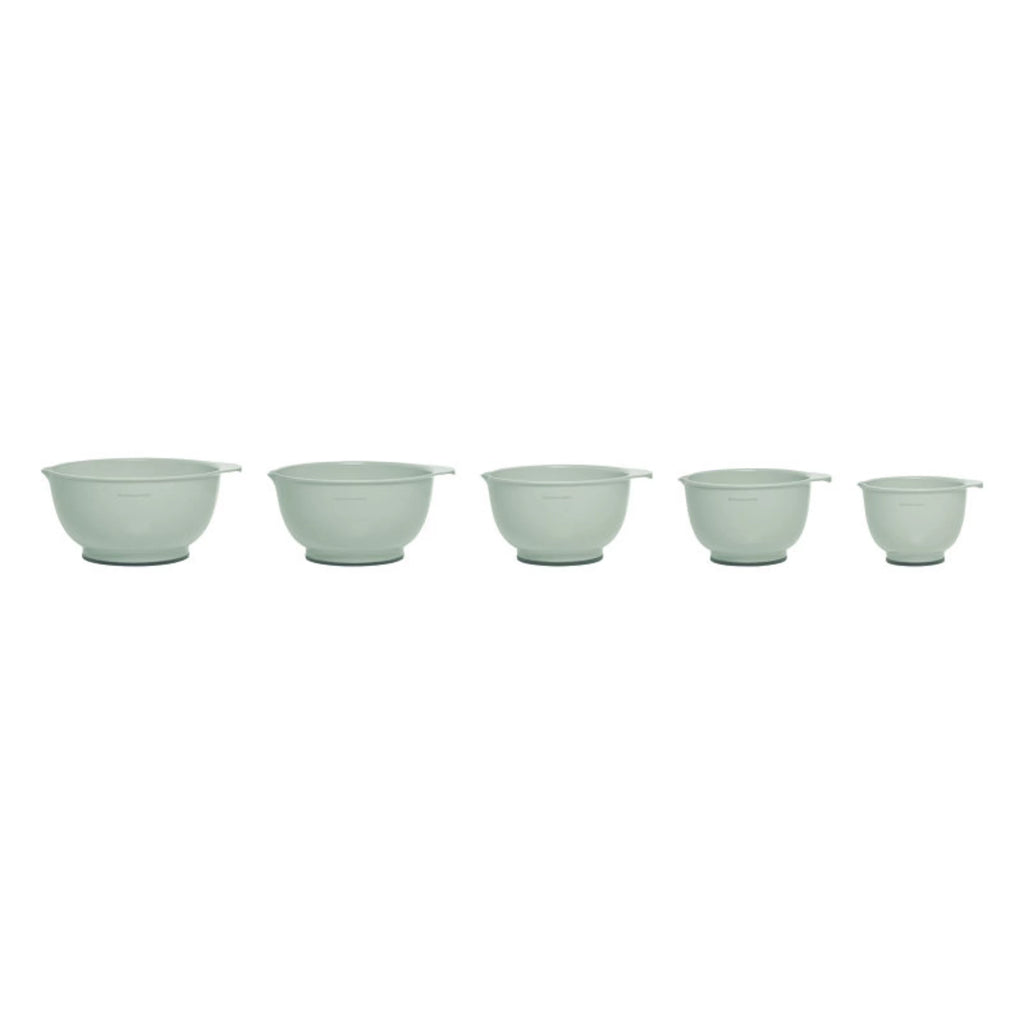 Set of 5 Plastic Mixing Bowls with Rubber Bottom C8703