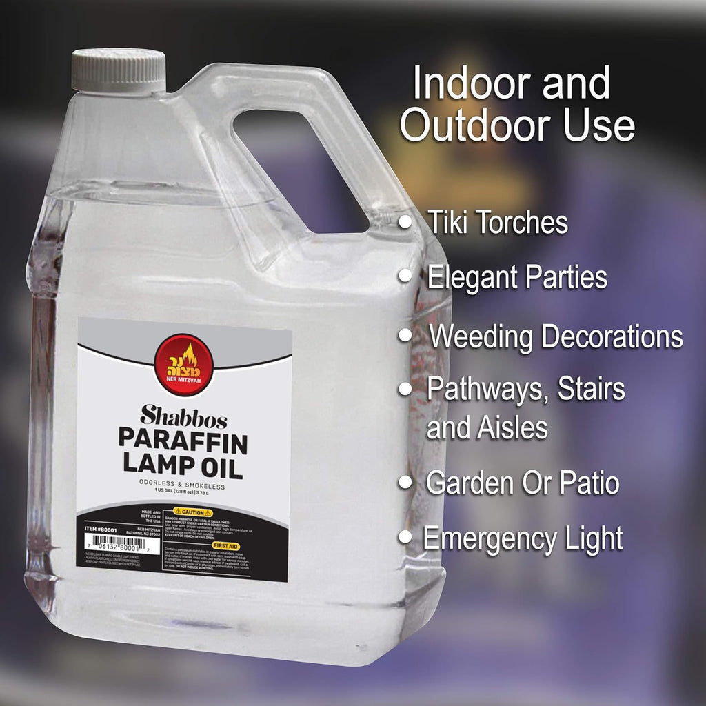 1 Gallon Clear Smokeless Odorless Paraffin Lamp Oil B849