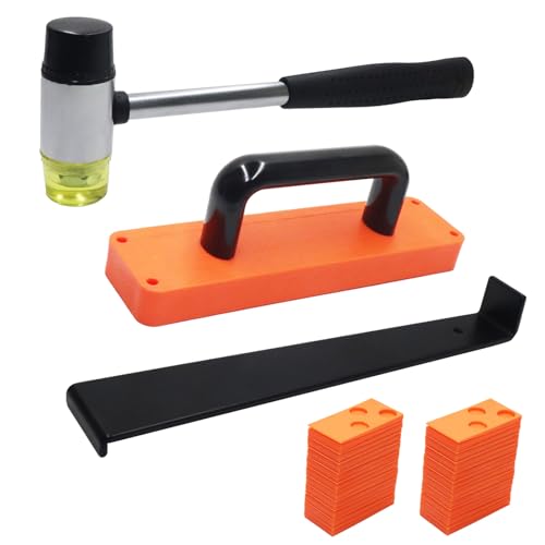 43PC Laminate Flooring Installation Kit with Floor Spacers, Pull Bar, Rubber Mallet, Tapping Block W74447