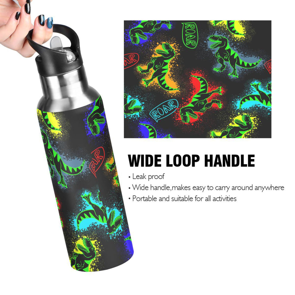 Stainless Steel Insulated Water Bottle with Straw Lid P20371
