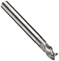 Carbide Corner Radius End Mill, Long Reach, Uncoated Bright Finish, 40-Degree, 3-Flute Y295