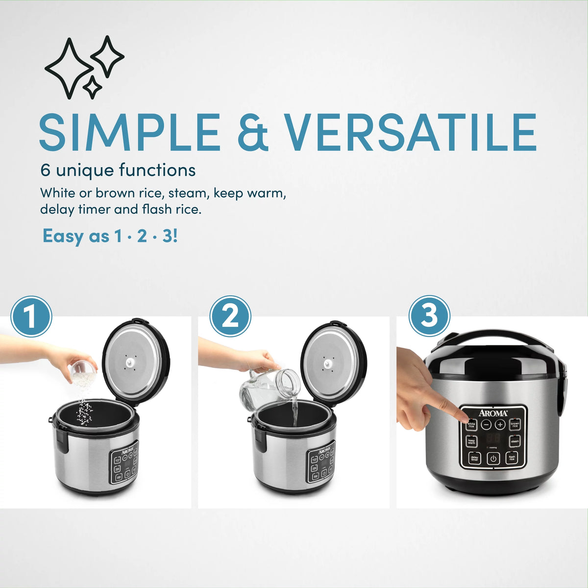8 Cup Rice & Grain Cooker J1833