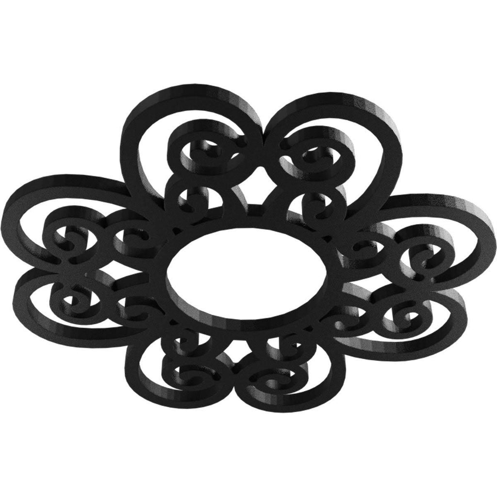40x22OD x 13 5/8x22ID x 1x22P PVC Pierced Ceiling Medallion, Antiqued Coppe B88742