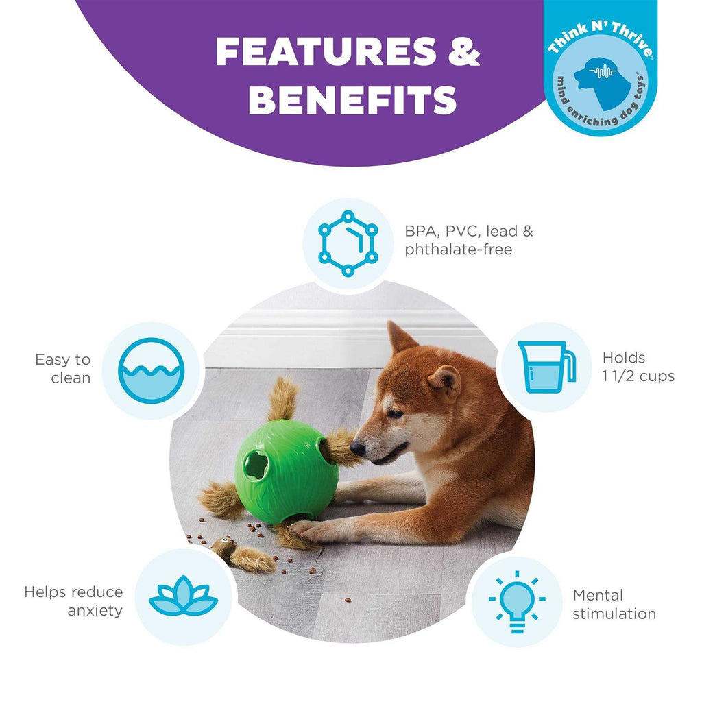 Interactive Puzzle Ball & Treat Dispenser Dog Toy N635