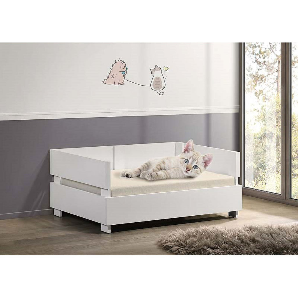 White Pet Bed with Cushion M484274