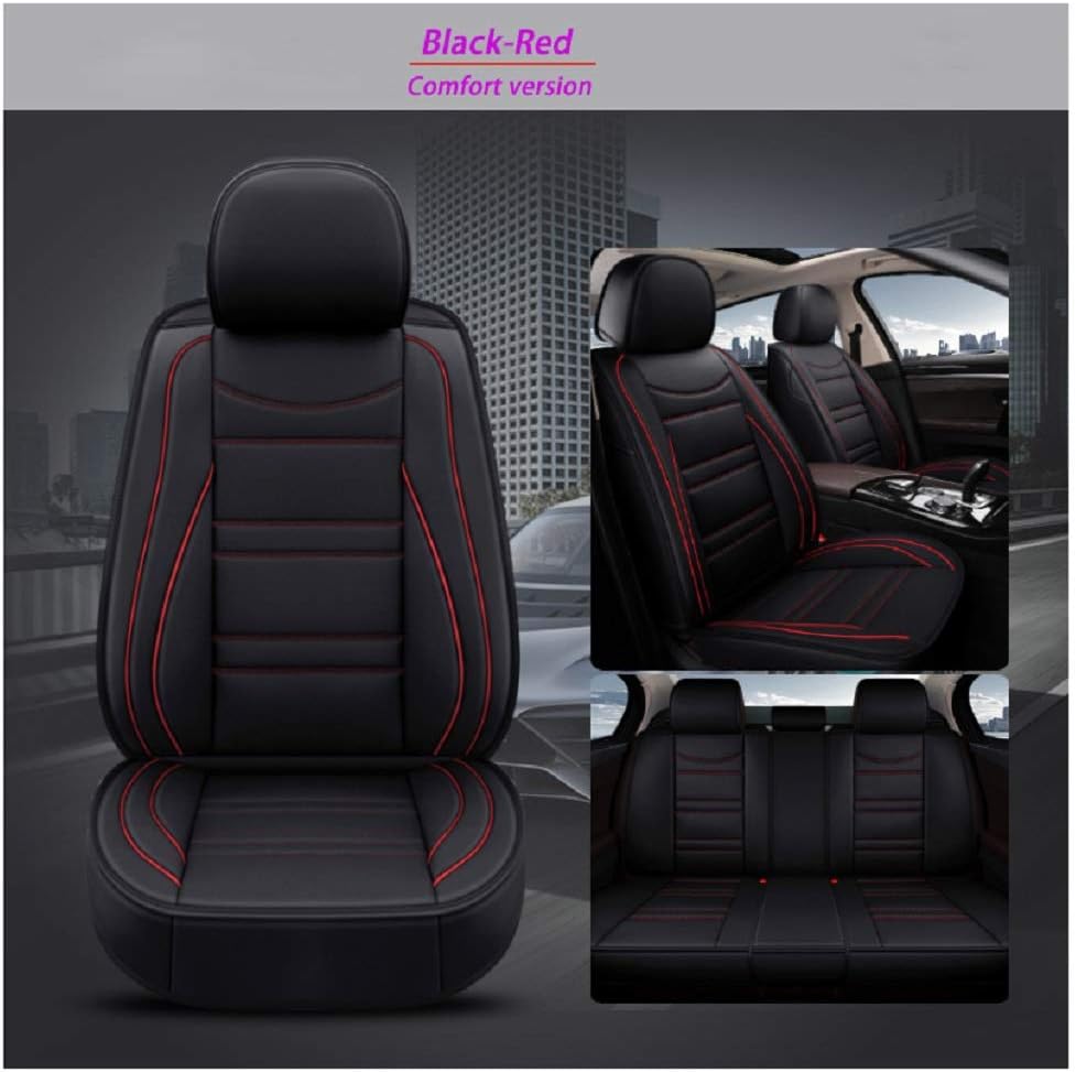 Leather Car Seat Covers 5 Seats Full Set M7103