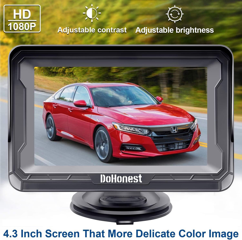 HD 1080P Rear View Monitor Kit Night Vision Waterproof Reverse Camera Pack of 2 Z7465