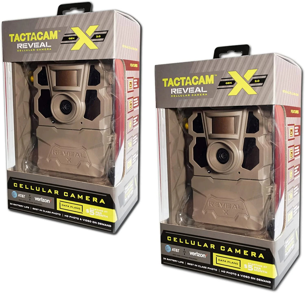 2 Pack 16 Megapixels Cellular Trail Camera H342279
