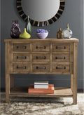 Natural Oak 9 Drawer Chest N583