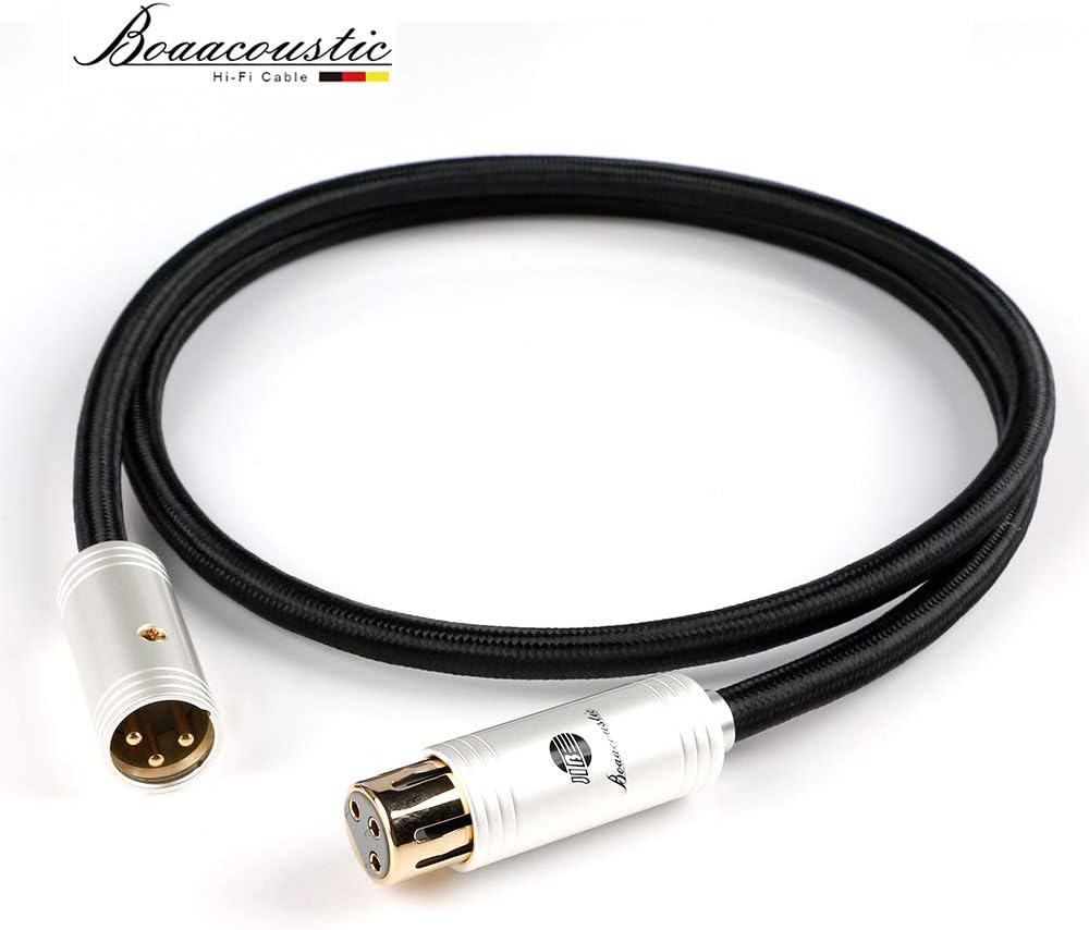 Balanced XLR Male to XLR Female Microphone Cable 5ft (2 Cable) W906645