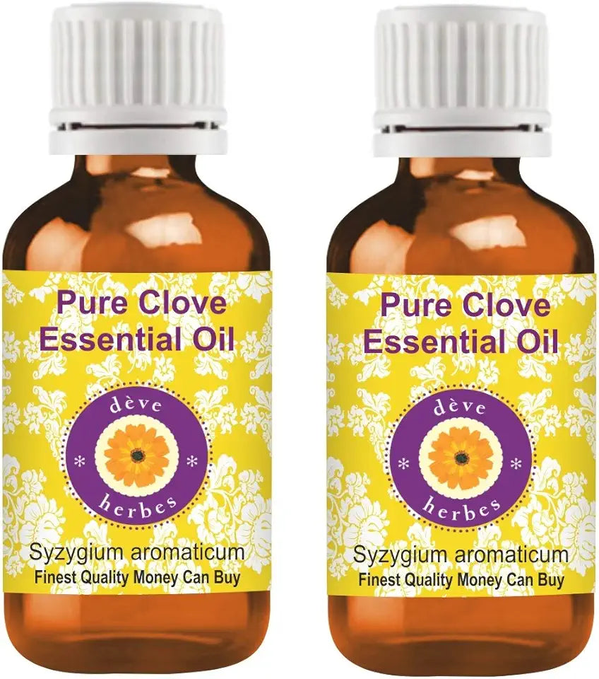 Pure Clove Essential Oil Steam Distilled Pack of Two 100ml T5916