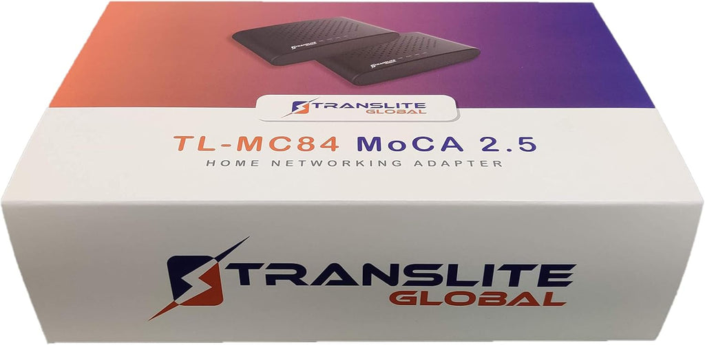 2 Pack MoCA 2.5 Adapter with 2 Gigabit Ethernet Ports Z936163