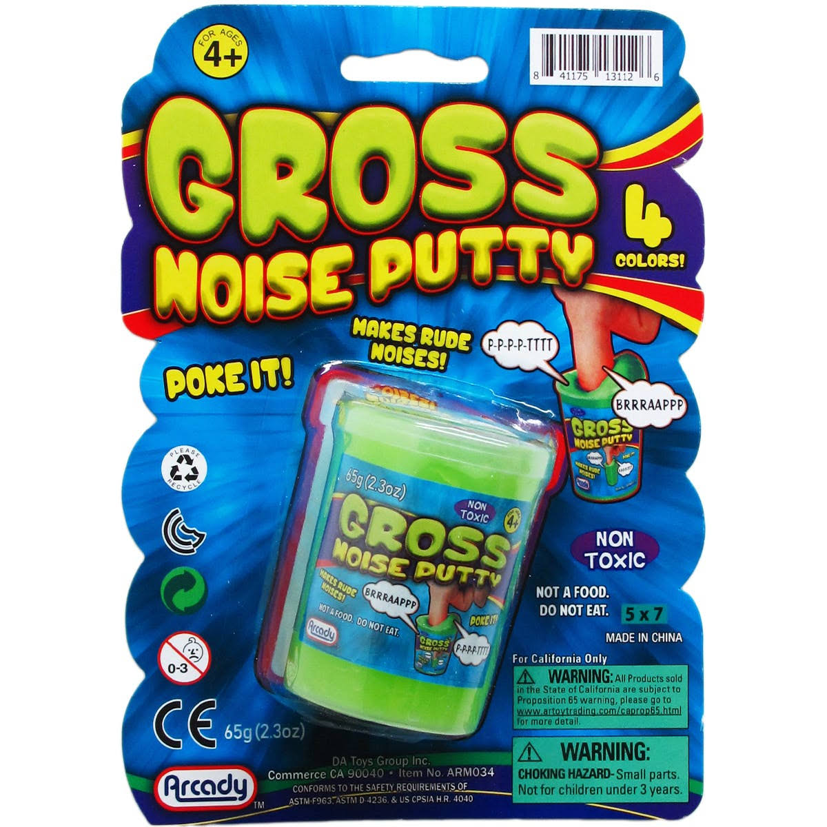 Assorted Colors Putty Case of 72 F754