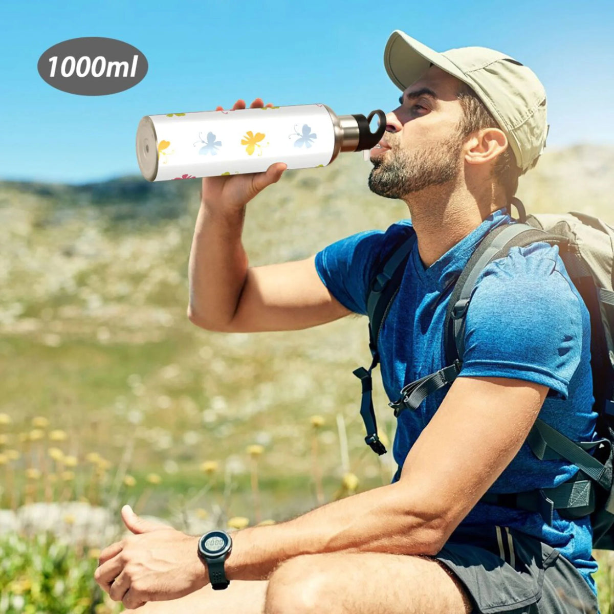 Stainless Steel Insulated Water Bottle with Straw Lid T301028