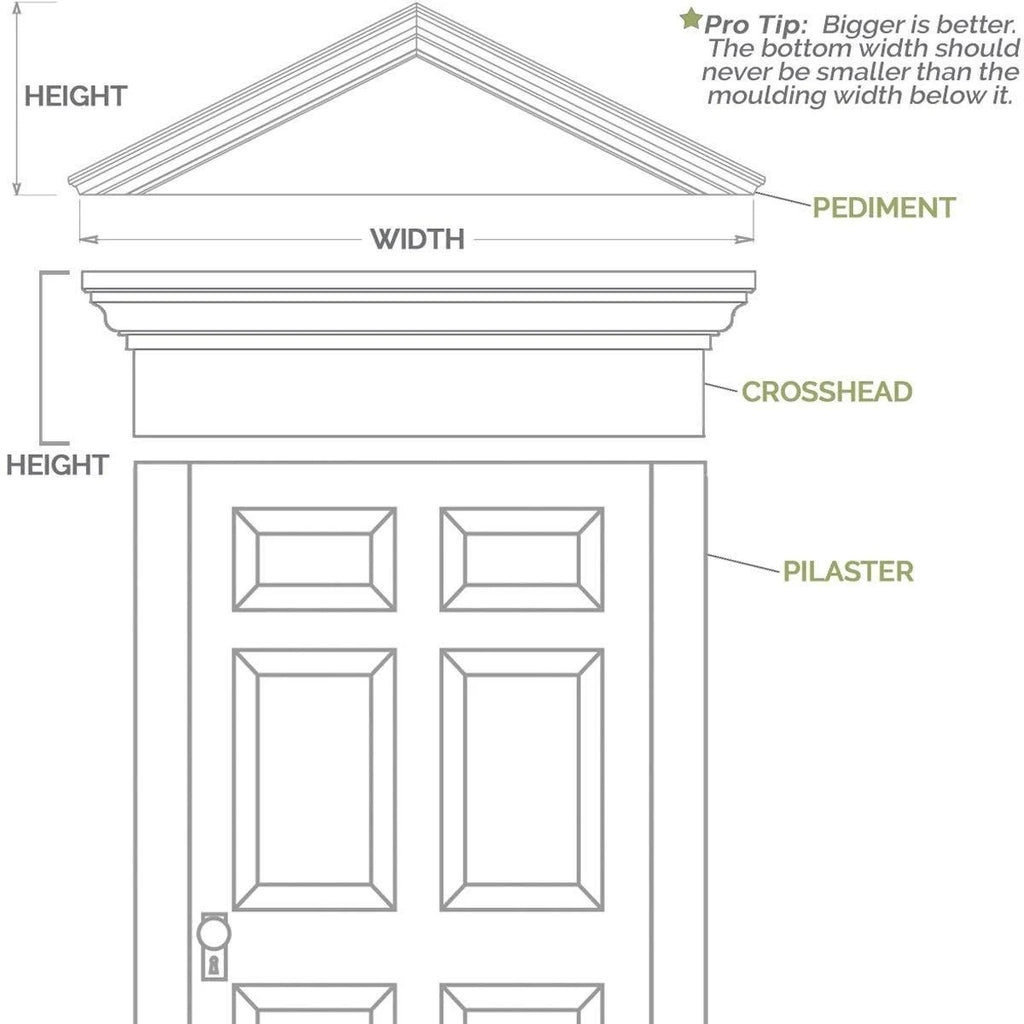 Flat Panel PVC Pilaster with Decorative Capital & Base (Pair) X572