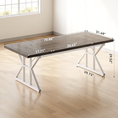 78.7 Inch Black Wooden Executive Desk X879